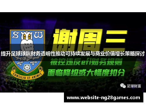 提升足球球队财务透明性推动可持续发展与商业价值增长策略探讨